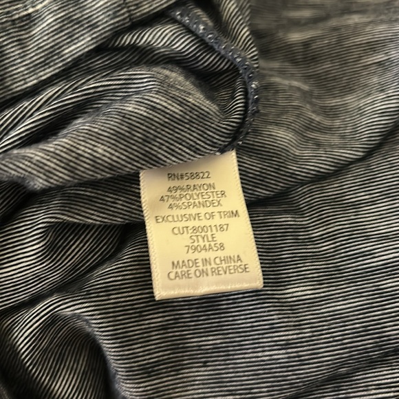 Max Studio Navy Ruffle Maxi Dress Size M - Picture 5 of 6